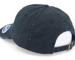 Laughing XD Smiley Ripped Black Dad Cap - Abducted