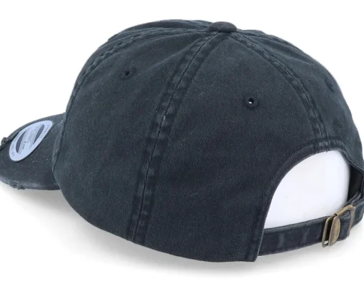 Laughing XD Smiley Ripped Black Dad Cap - Abducted