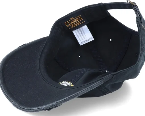 Laughing XD Smiley Ripped Black Dad Cap - Abducted