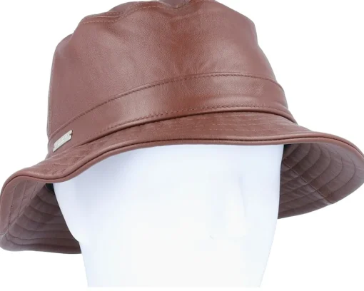 Leather Nut Brown Bucket - Seeberger