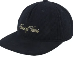 Leisure Low Unstructured Black Strapback - Vans