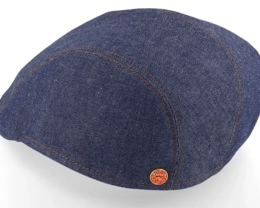 Lennart Denim Raw Jeans Flat Cap - Mayser