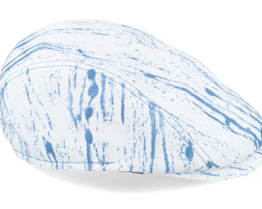Lennart Denim Raw White Flat Cap - Mayser