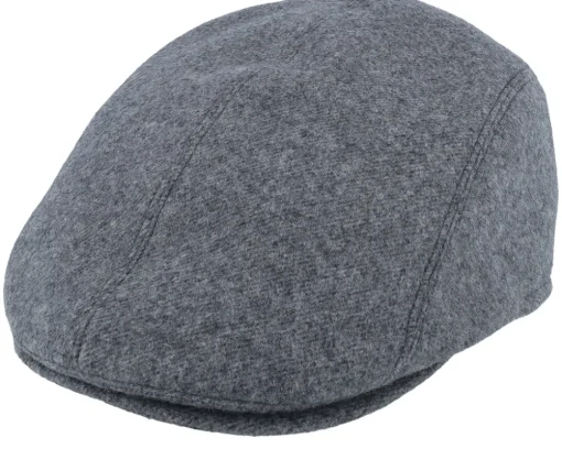 Lennart Pure Wool Blend Grey Flat Cap - Mayser