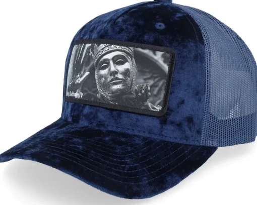 Leper King Baldwin Iv Velvet Black A-Frame Trucker - Calza Pennello