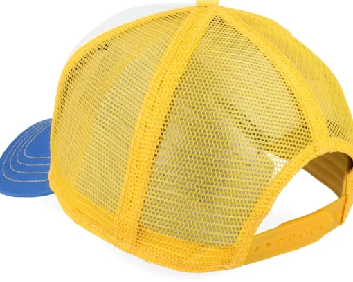 Lettering 29 White/Yellow/Blue A-Frame Trucker - Stetson