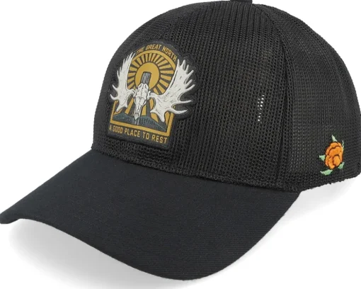 Älghorn All Net 120 Cap Black Trucker - SQRTN