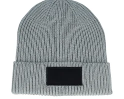 Light Grey/Black Fashion Patch Cuff - Beechfield