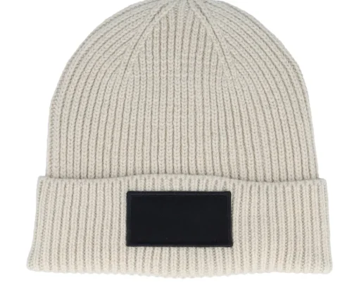 Light Grey/Black Fashion Patch Cuff - Beechfield