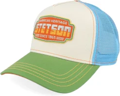 Lightning Green/Light Khaki Trucker - Stetson