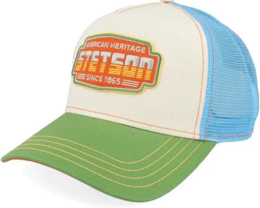 Lightning Green/Light Khaki Trucker - Stetson