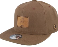 Little My Engraved Patch Tan Brown Snapback - Moomin