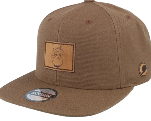 Little My Engraved Patch Tan Brown Snapback - Moomin