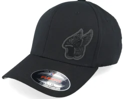 Live Fast Helmet Black Patch Black Flexfit - Born To Ride