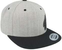 Live Fast Helmet Black Patch Heather Grey/Black - Born To Ride