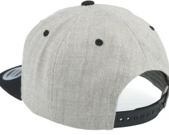 Live Fast Helmet Black Patch Heather Grey/Black - Born To Ride