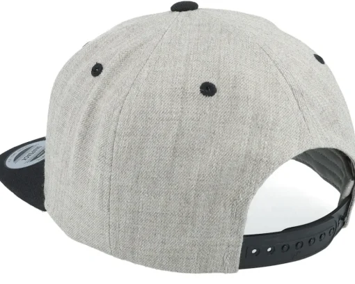 Live Fast Helmet Black Patch Heather Grey/Black - Born To Ride