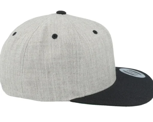 Live Fast Helmet Black Patch Heather Grey/Black - Born To Ride
