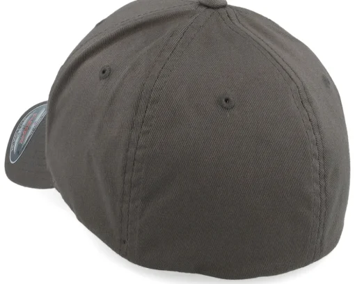 Live Fast Helmet Brown Patch Dark Grey Flexfit - Born To Ride