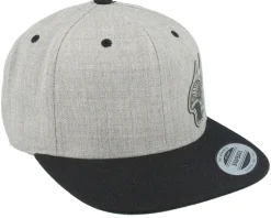 Live Fast Helmet Grey Patch Heather Grey/Black Snapback - Born To Ride