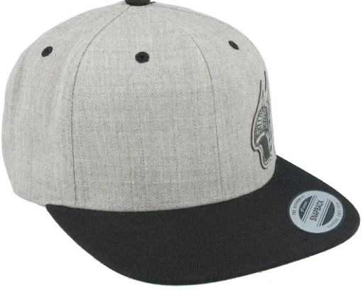 Live Fast Helmet Grey Patch Heather Grey/Black Snapback - Born To Ride