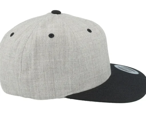 Live Fast Helmet Grey Patch Heather Grey/Black Snapback - Born To Ride