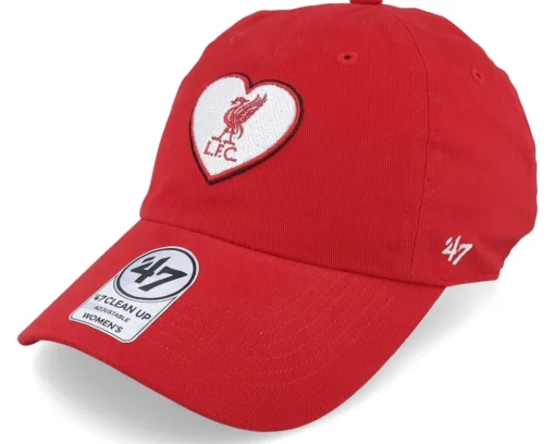 Liverpool FC Courtney Clean Up Red Dad Cap - 47 Brand