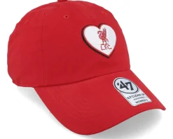 Liverpool FC Courtney Clean Up Red Dad Cap - 47 Brand