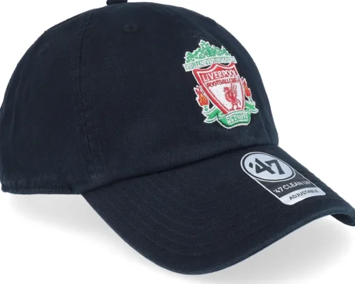 Liverpool FC Crest Clean Up Black Adjustable - 47 Brand