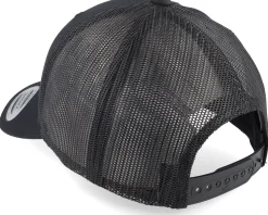 Logo Basic Mountain Retro Black Trucker - Wild Spirit