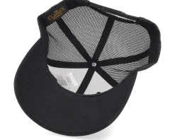 Logo Basic Mountain Retro Black Trucker - Wild Spirit