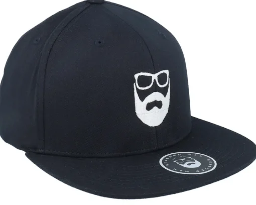 Logo Black Camo Snapback - Bearded Man