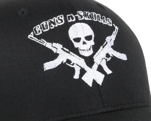 Logo Black Flexfit - GUNS n SKULLS