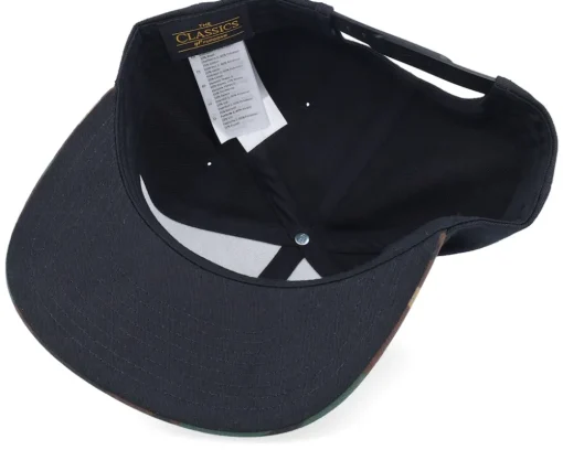 Logo Black/Camo Snapback - Bearded Man