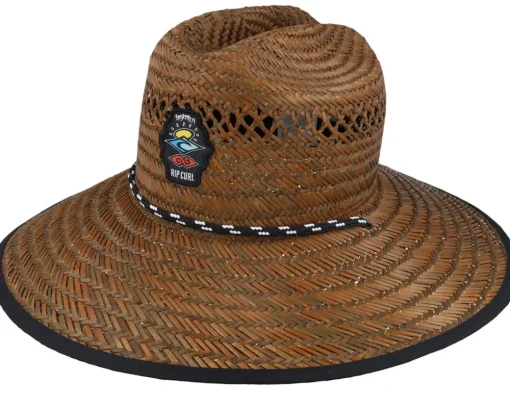 Logo Brown Straw Hat - Rip Curl