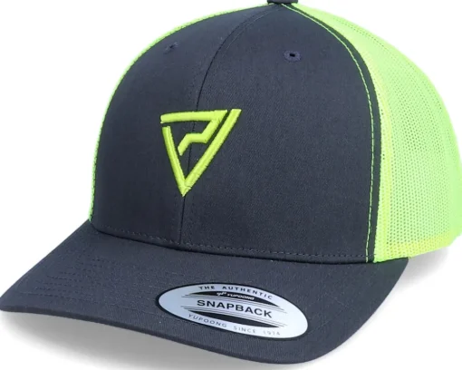 Logo 3D Classic 2-Tone Charcoal/Neon Trucker - Padelville