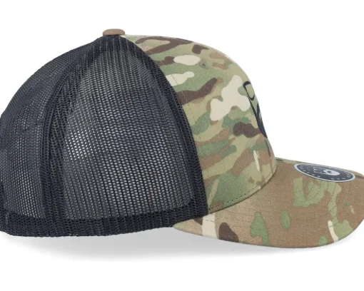 Logo Green Camo/Black Trucker - Bearded Man