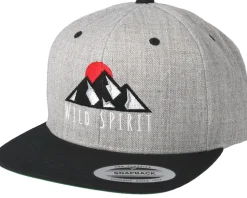 Logo Grey/Black Snapback - Wild Spirit