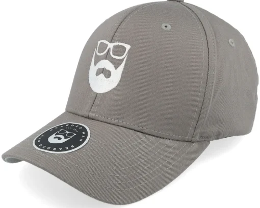 Logo Grey/White Flexfit - Bearded Man