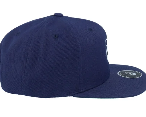 Logo Navy/White Snapback - Bearded Man