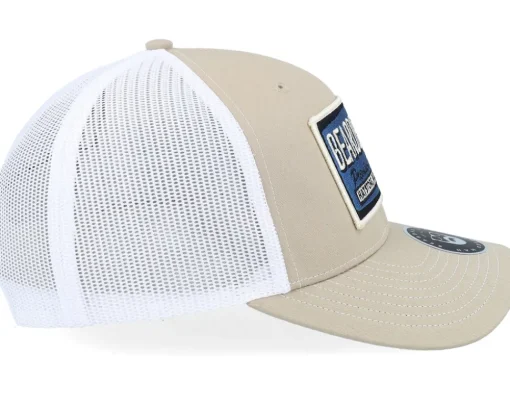 Logo Off White/Blue Khaki/White Trucker - Bearded Man