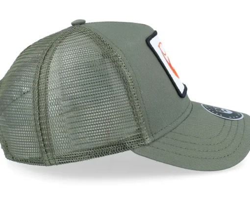 Logo Patch Olive Trucker - Bearded Man