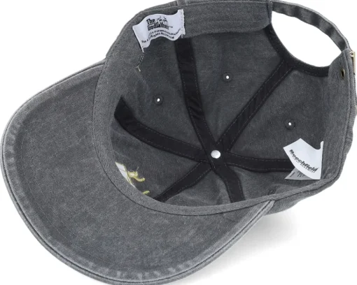 Logo Washed Black Dad Cap - The Godfather