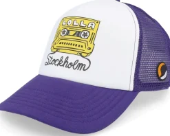 Lollapalooza Stockholm Mix Tape Foam Purple/white Trucker - Hatstore