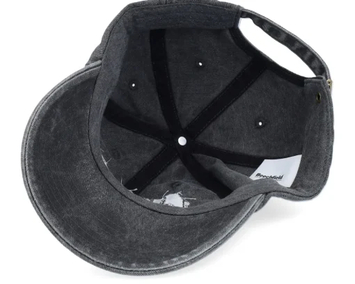 London England Washed Black Dad Cap - Iconic