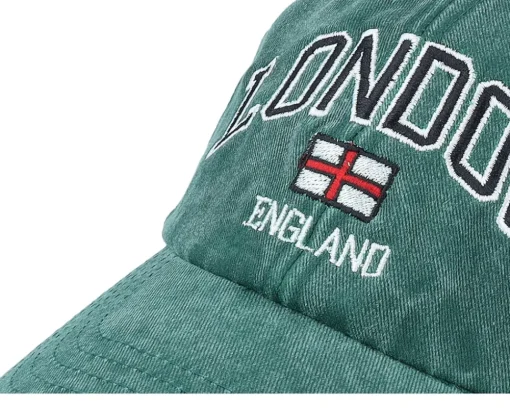 London England Washed Green Dad Cap - Iconic