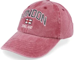 London England Washed Red Dad Cap - Iconic