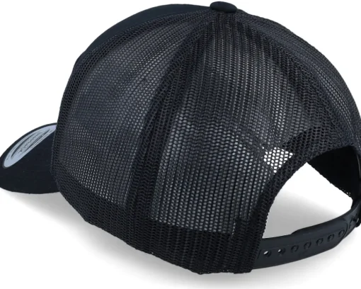 London Silver Patch Black A-frame Trucker - Iconic