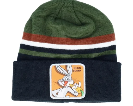 Looney Tunes Bugs Bunny Black/Green/White/Brown Cuff - Capslab