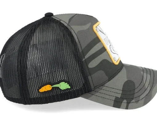 Looney Tunes Bugs Bunny Black/Camoflauge A-Frame Trucker - Capslab